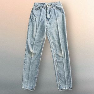 Vintage Size 12 Moda Int’l The London Jean Faded Stained Hole High Waist Flawed